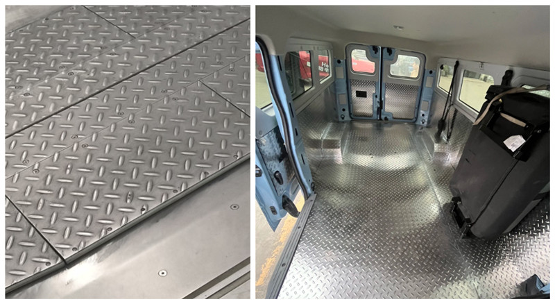 How do you clean aluminum tread plate?