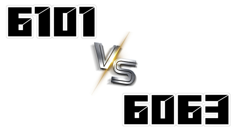 What is the difference between 6101 and 6063 aluminum?