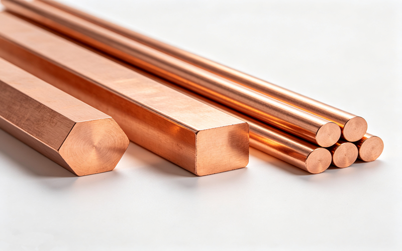 Copper Round Square Rods for Electrical Use